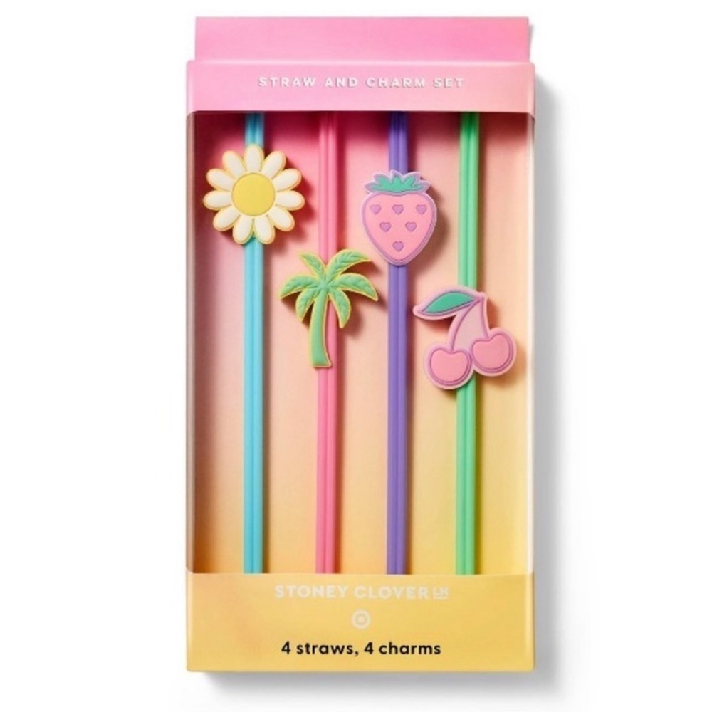 STONEY CLOVER LANE X TARGET straws and charms